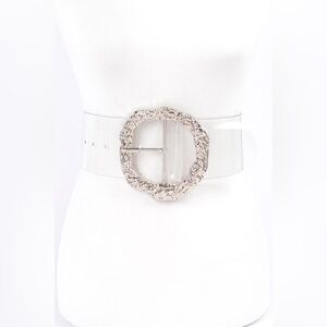 Plus Size Clear Transparent Waist Statement Belt